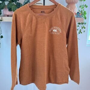 Madewell MWL Make Weekends Longer Sweatshirt Logo Fall Streetwear Casual Women S